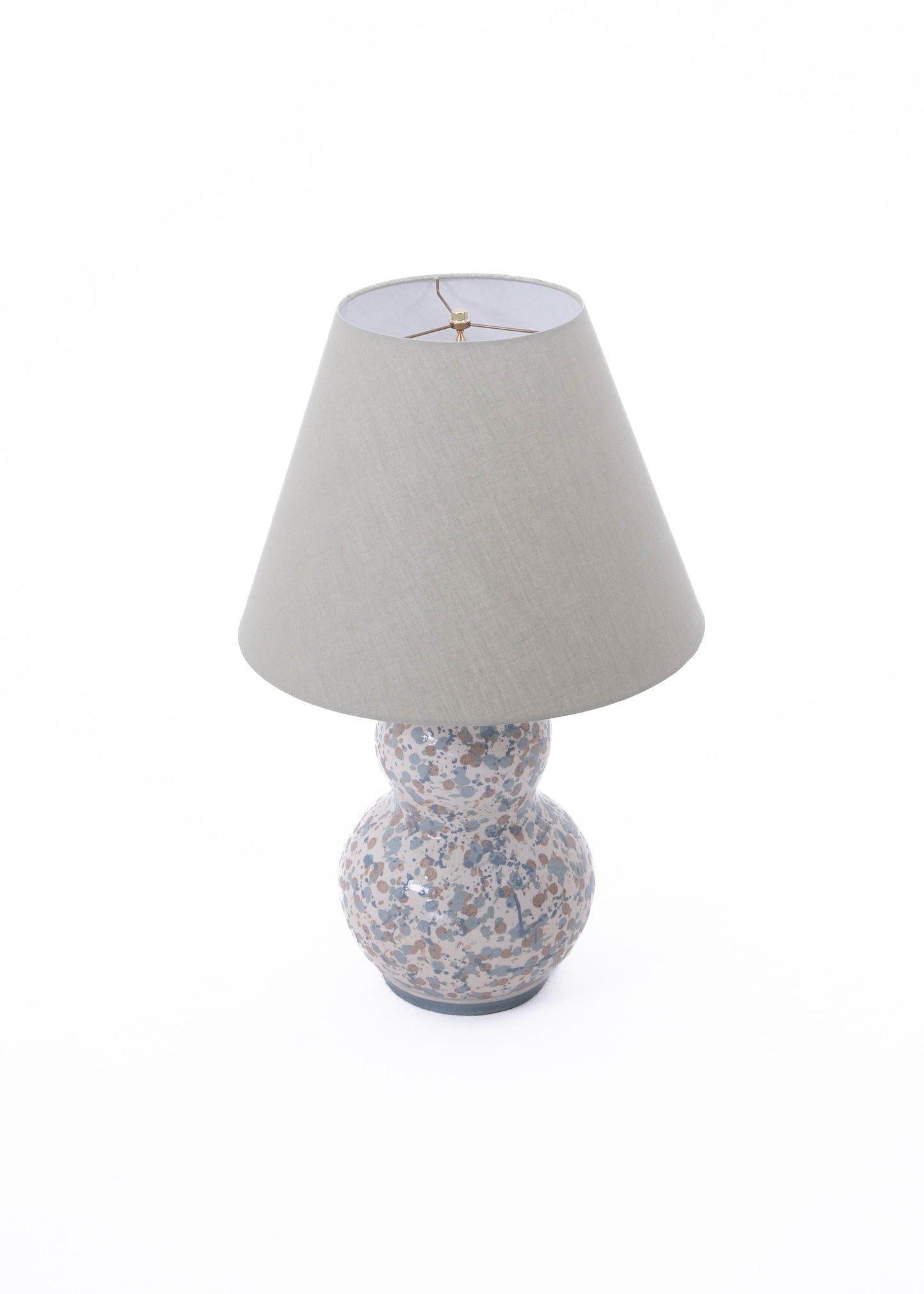 Speckled Double Gourd Lamp & Shade