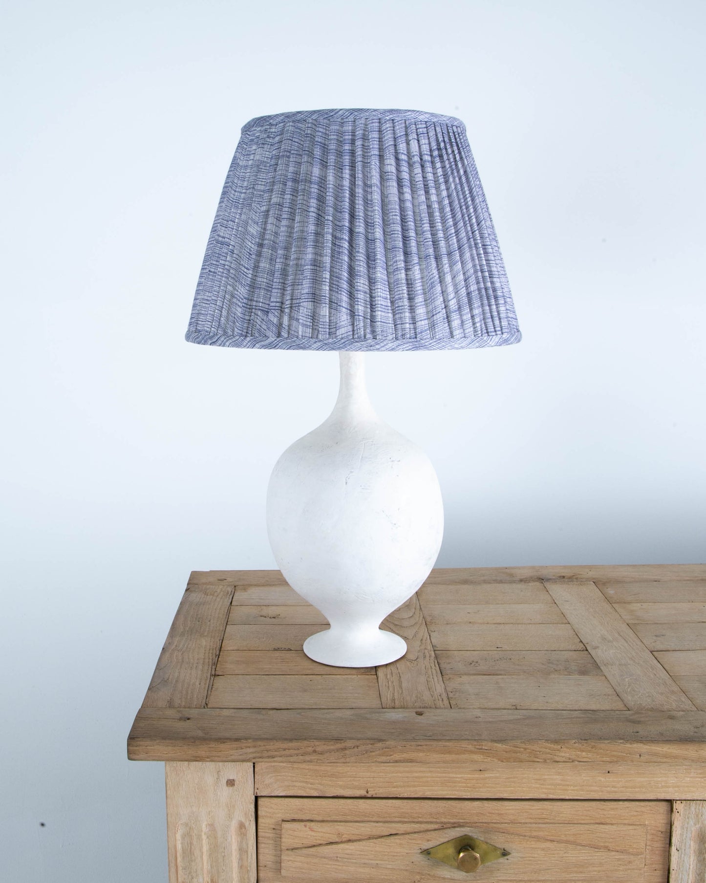 Ceramic Table Lamp & Custom Lampshade