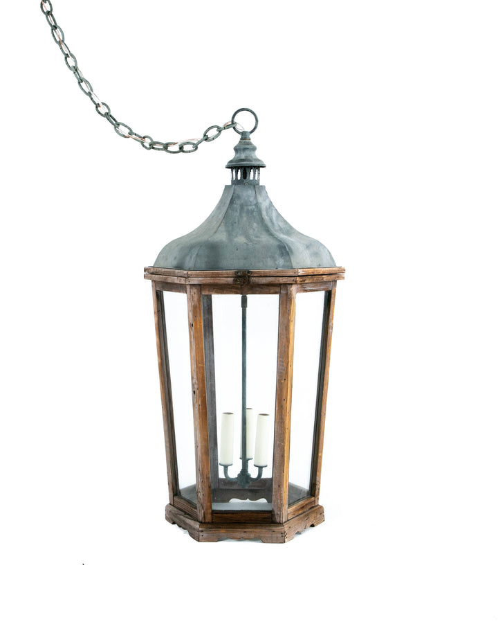 Lantern with Zinc Top